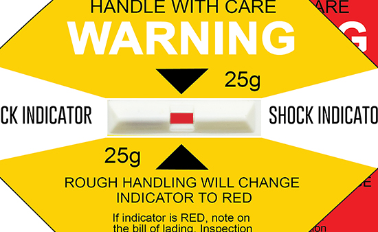 Shock Label Indicator