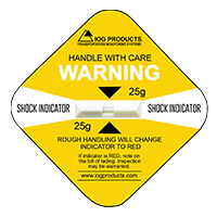 Shock Label Indicator Verde